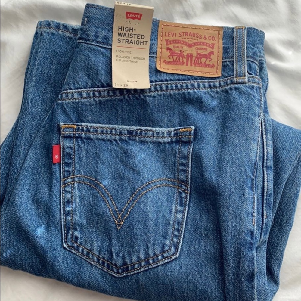 Levi’s High Waisted Straight Jeans